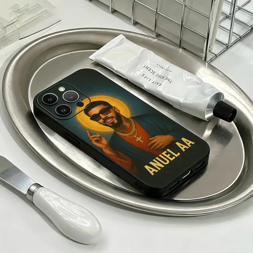 

Anuel AA Real Hasta La Muerte Phone Case For iPhone 17 16 15 14 13 12 11 Plus Mini Pro Max Soft black Shockproof Cover
