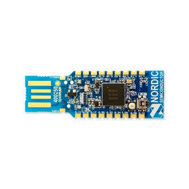 nRF52840 USB Dongle، متوافق مع توصيل nRF لسطح المكتب، بلوتوث 5.4/شبكة/خيط/زيجبي، لوحة تطوير nRF52840