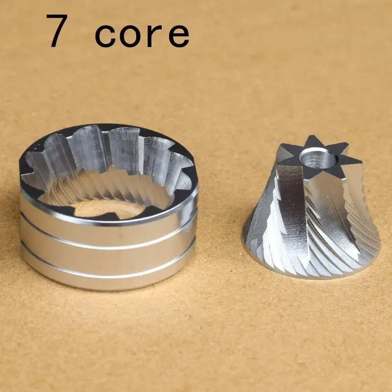 420 Stainless Steel 38mm 7 Core Burr 6 Core Compatible Timemore Chestnut C/C2/C3/C3s/Slim Higher Efficiency Manual Grinder