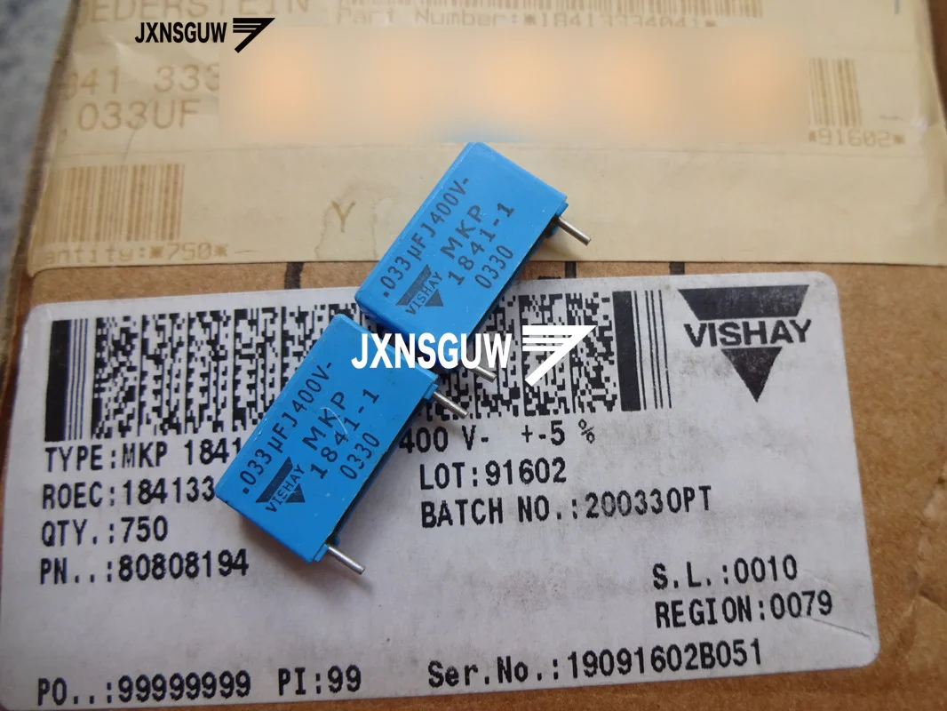 

20PCS NEW Original VISHAY ERO1841 0.033UF 400V P15MM 333/400V Film capacitor MKP1841 0.033UF400V 33N 333