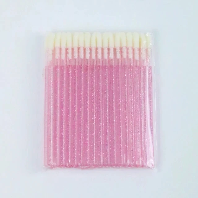 Groothandel 50/100 stuks Wegwerp Wimperborstel Mascara Applicator Wand Ogen Lip Cosmetica Borstels Extension Cosmetische Make up Gereedschap