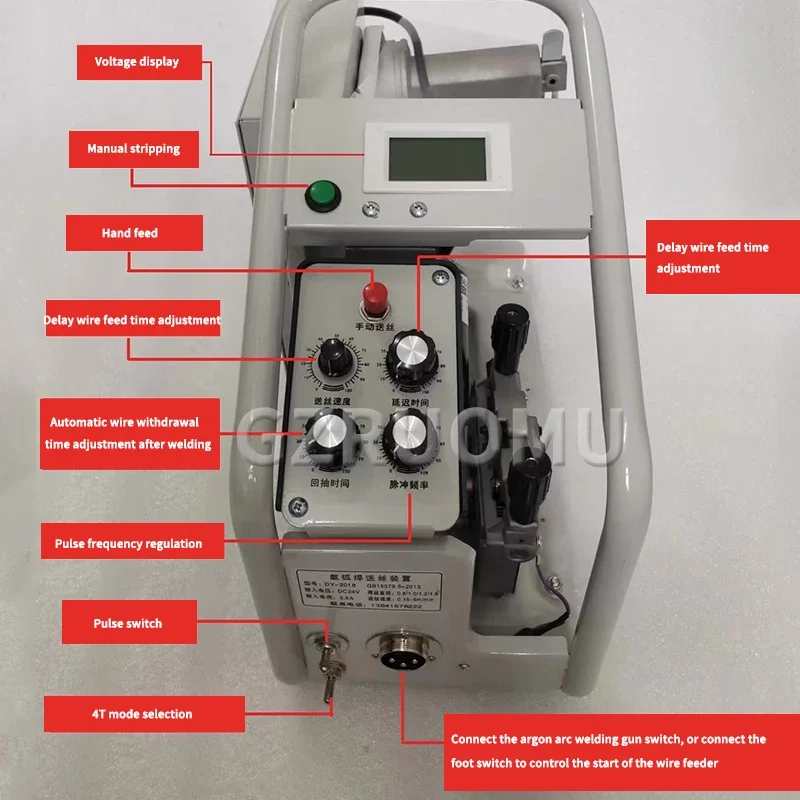 DY-2018 High-Precision Laser Pulse All Argon Arc Welding Wire Feeder Fully Automatic Wire Feeding Machine Cold Welder Universal
