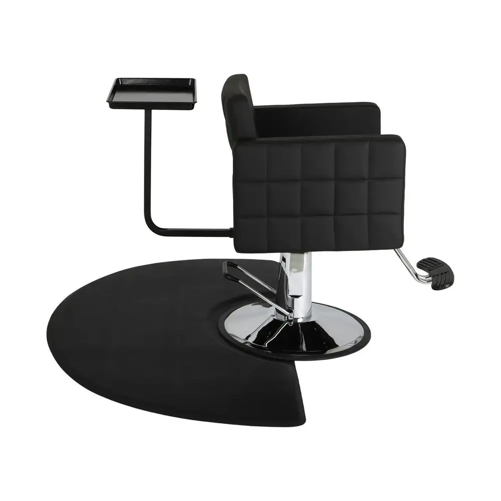 

Durable Black Metal Styling Tray with 280° Swivel, Rotating Caddy, and Elite Quick Chair, BBD-ELITEQUICKTRAY