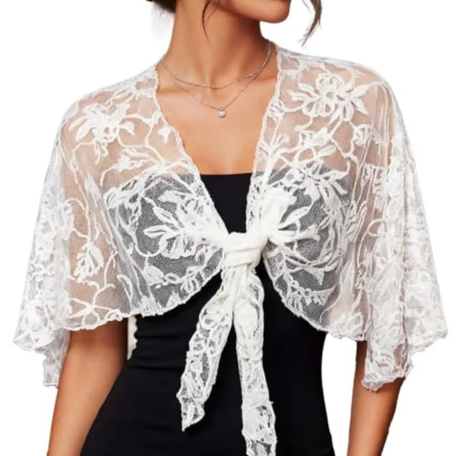 

Women's Lace Shawl Wraps Wedding Shawls Formal for Evening Dresses