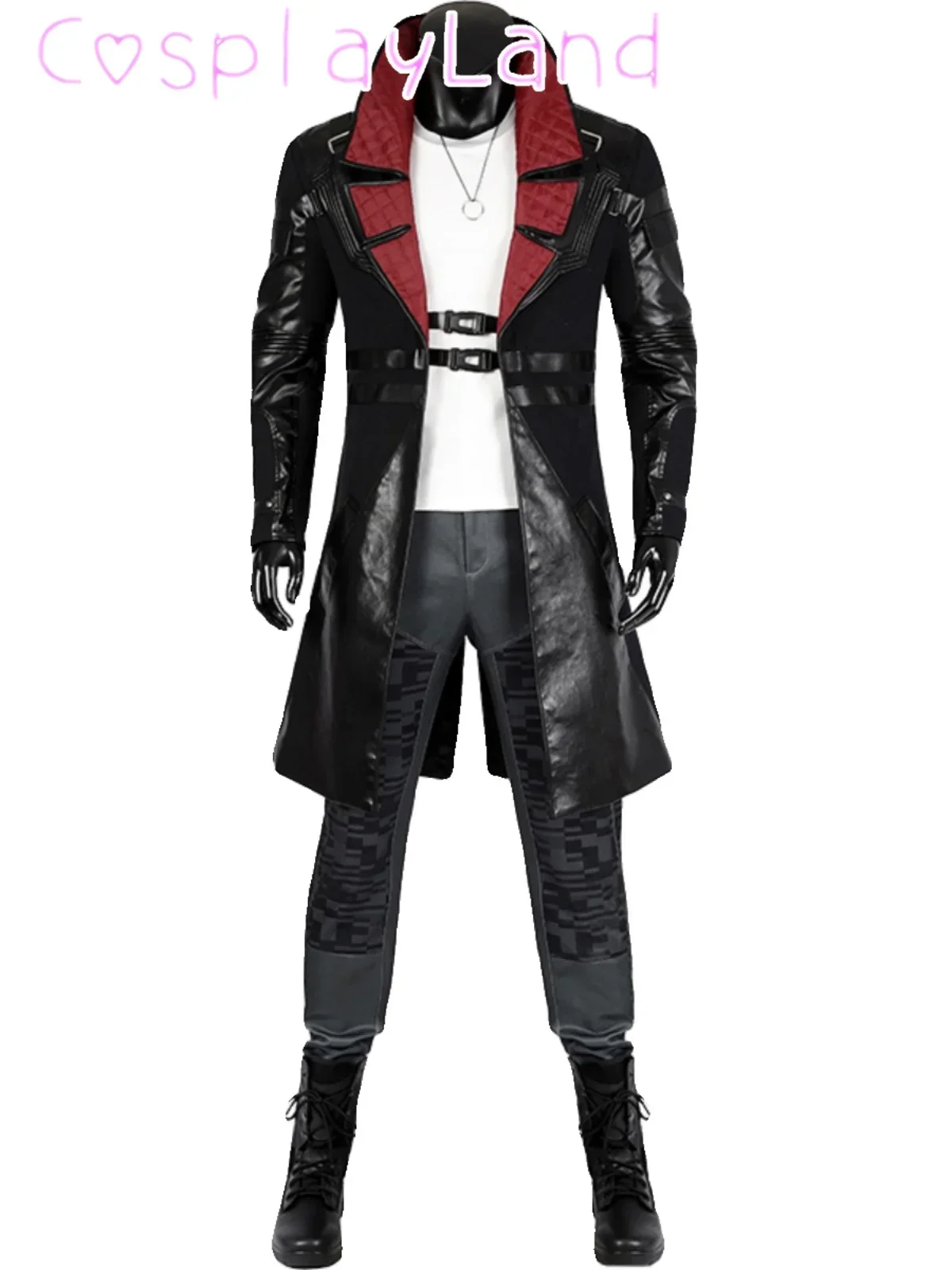 

Punk 2077 Solomon Reed Cosplay Costume Game Cosplay Costume Leather Jacket Outfits Halloween Carnival Roleplay Suit Men Adult