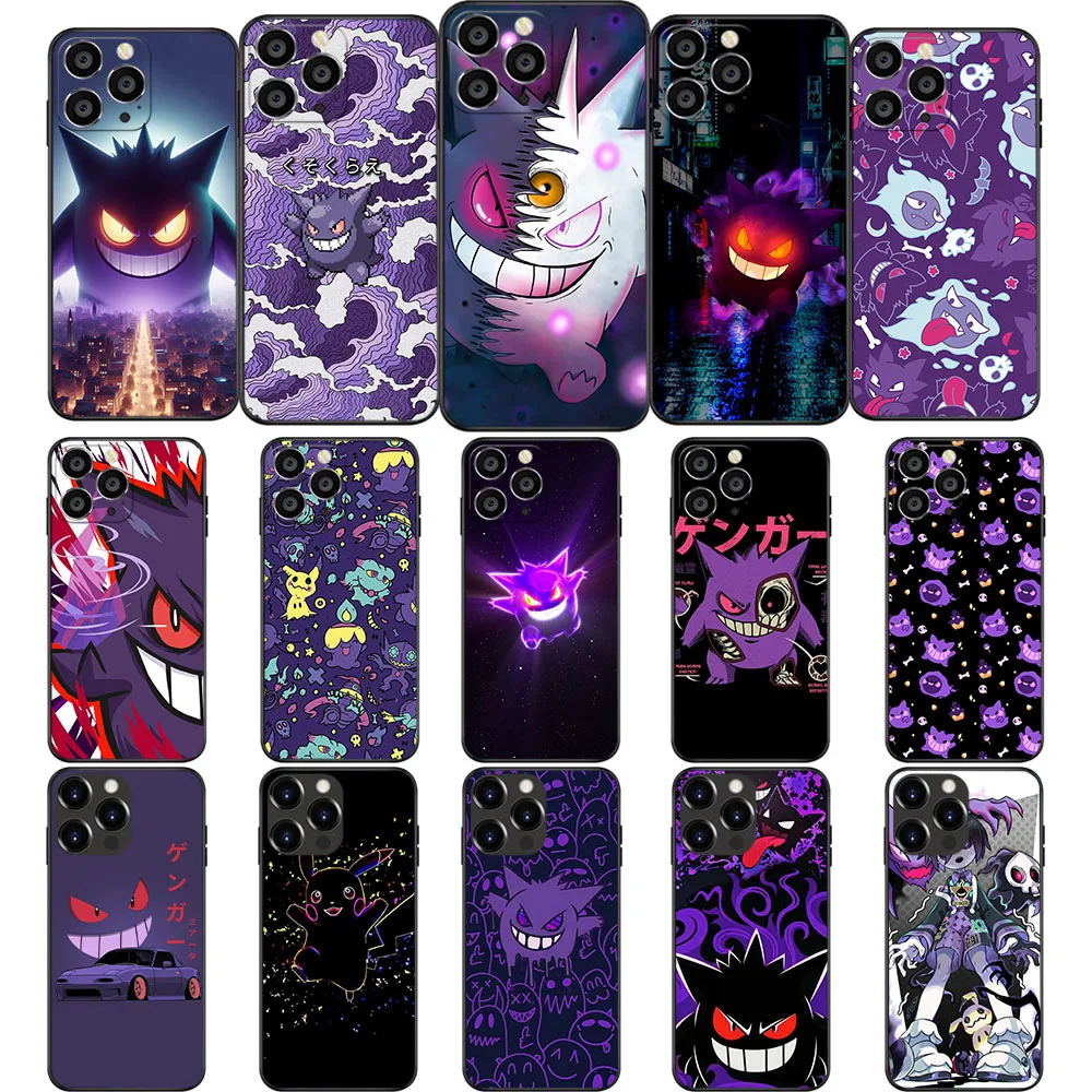 TV-56 Gengar Haunter Gastly Soft Case For VIVO V23E V23E V25 PRO V25E V27 V27E V29 Y01 Y02 Y02S Y17S Y21T Y22S Y35 Y36