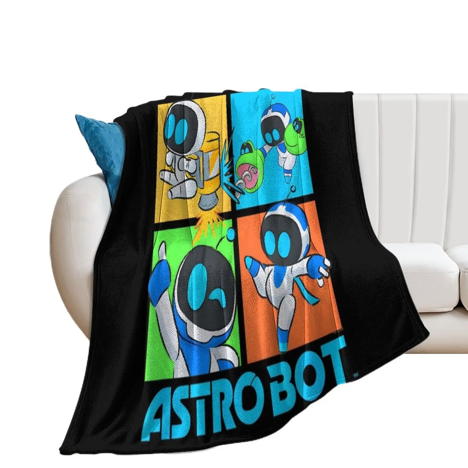 

Bot Fighting Pose Throw Blanket Blankets For Sofas Moving Blankets