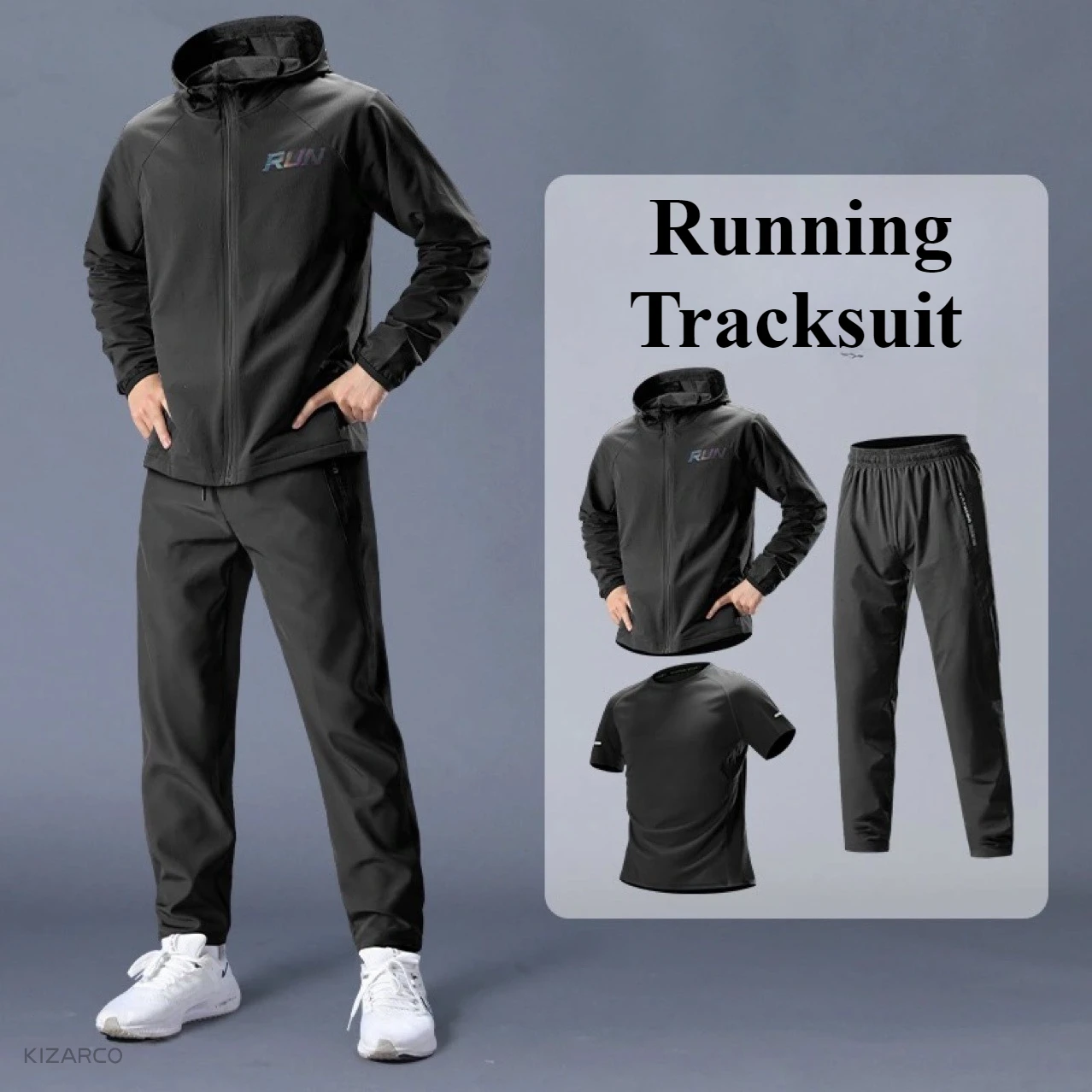Outdoor Running Man Sports Set Gym Spring Sportswear Sweatsuit Tracksuit Football Clothing Jogging Suit Training Wear Fitness