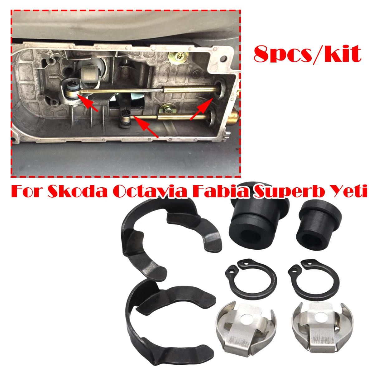 

Manual Gear shift Cable Gearbox Control Bushing Lock Washer gearbox Selector Linkage End Rod For Skoda Octavia Fabia Superb Yeti