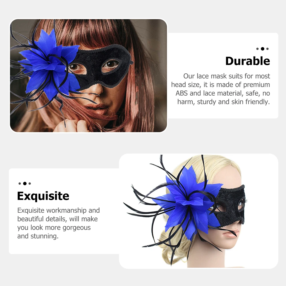 

Luxury Mask For Women Gold Blue Masquerade Fancy Dress Costume Halloween Carnival Party Wedding Decoration Lace