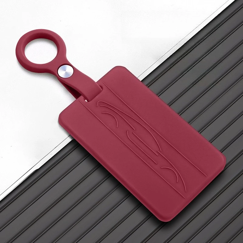 

For Tesla Model Y YL 3 2025 2026 Silicone Car Key Fob Cover Key Card Case Protector Shell Buckle Electric Vehicle Accessories
