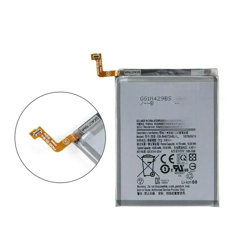 New phone Batteries EB-BN972ABU 4300mAh Battery For Samsung Galaxy Note 10+ Note 10 Plus SM-N975DS SM-N975F
