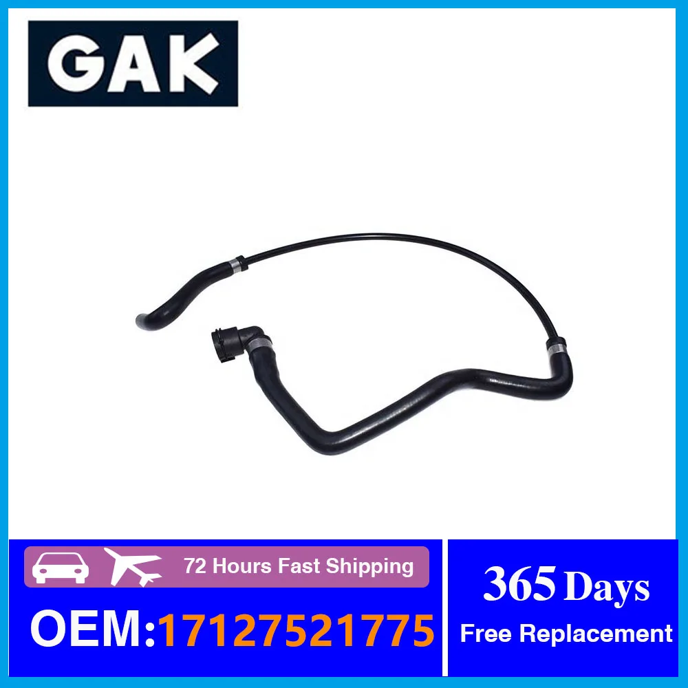 GAK brand New For BMW E60 E63 E64 Expansion Tank to Rad Upper Coolant Water Hose 17127521775,17 12 7 521 775