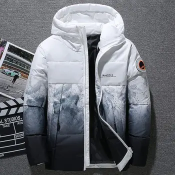 2023 Nieuwe Heren Donsjack Winterjas Korte Sneeuw Bergschaduw Parka 'S Dikker Losse Vrijetijdskleding Overjas Met Capuchon