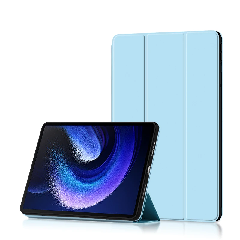 AJIUYU Für Xiaomi Pad 6 Pro Fall Smart Cover für MiPad 6 Pro 2023 Mi Schutzhülle PU Tablet xiaomipad6 Mit Auto Wake UP Ultra Dünne