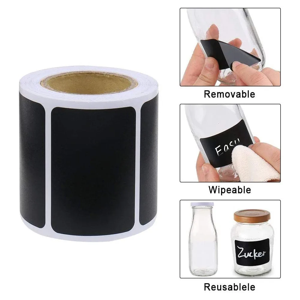 120PCS/Roll Removable Spice Sticker Waterproof Label Sticker Home Kitchen Decoration Jar Bottle Tag Sticker Supplies Labels