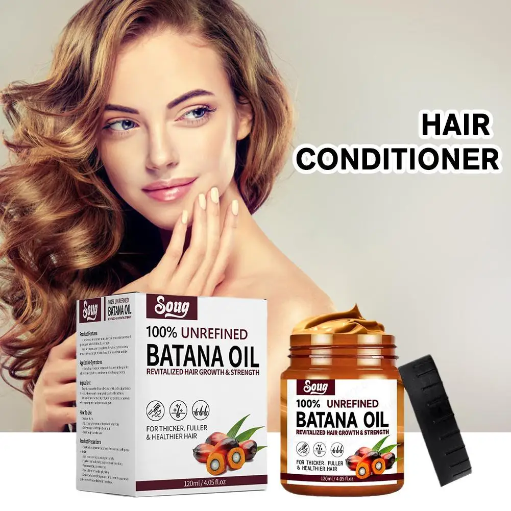 

120ml Batana Oil Hair Conditioner Oil Hair Treatment Hair Mask Moisturize And Repair Hair Root For Hair Healthier Thicker