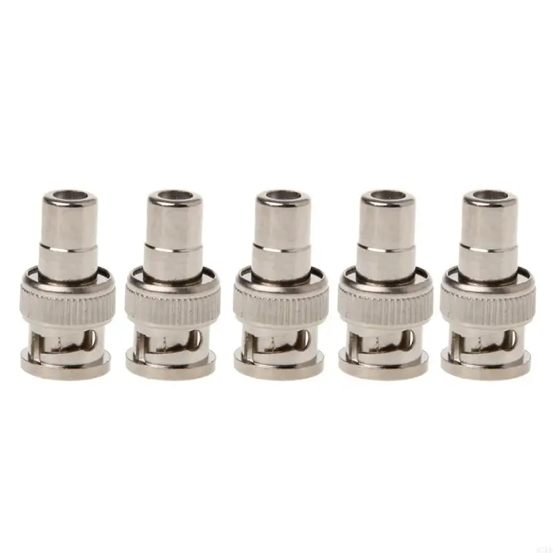 

97BF 5x BNC Male To RCA Female Coaxial Connector Adapter For CCTV Video