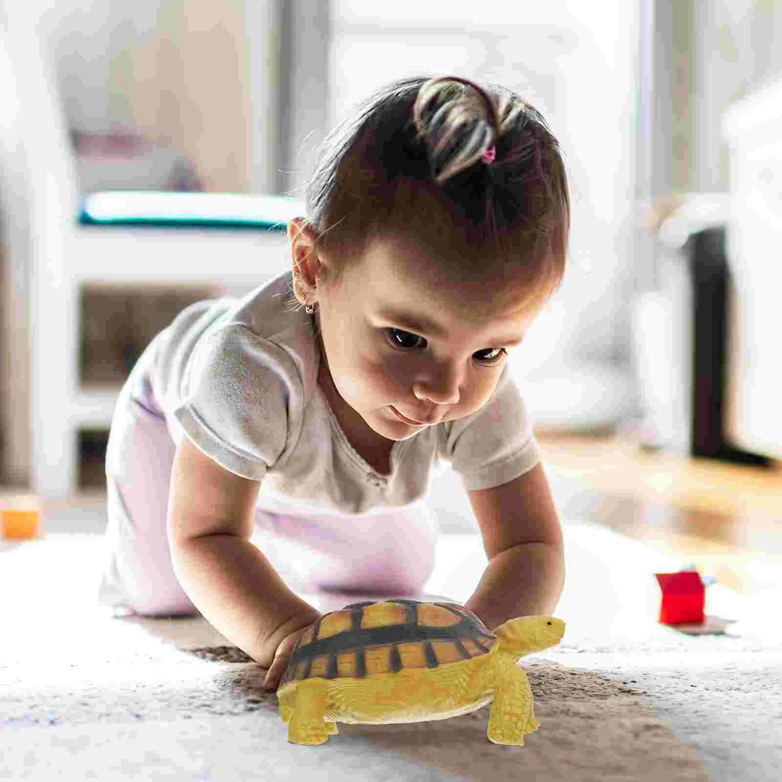 Tortoise Model Land Cognitive Toy Turtle Figurine Animals Amphibious Plastic Education Models Lifelike Child Decor