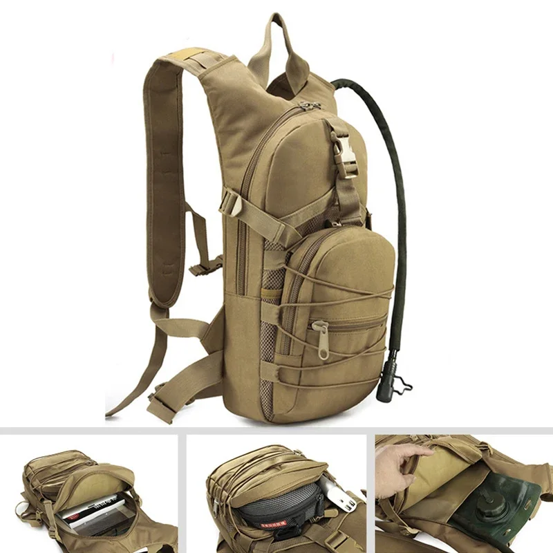 Zaino tattico leggero Borsa per l'acqua Zaino di sopravvivenza cammello Escursionismo Idratazione Borsa militare Zaino Zaino da campeggio per bicicletta