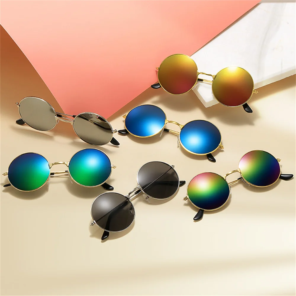 

Round Metal Gothic Steampunk Sunglasses for Women Men Fashion Mirror Glasses Vintage UV400 Protection Sun Retro Eyewear