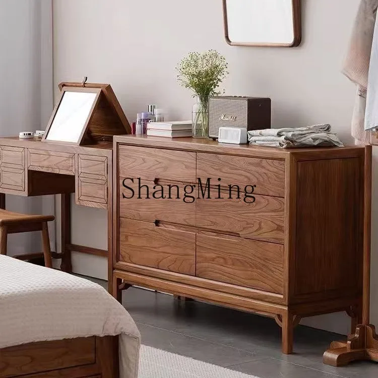 

SM new Chinese style old elm large chest cabinet bedroom storage multi-layer drawer storage cabinet