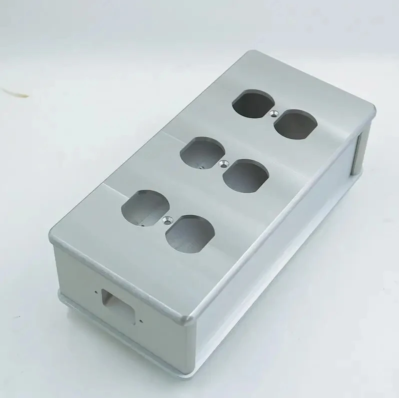 Full Aluminum HiFi US Power Case DIY Box American Standard Power Socket Chassis