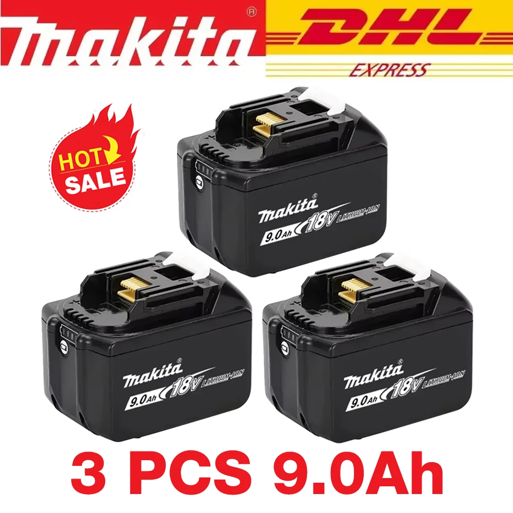 Makita 100% originele 18V 3Ah 3000mAh Makita batterij BL1830B BL1850B BL1850 BL1840 BL1860 BL1815 vervangende lithiumbatterij