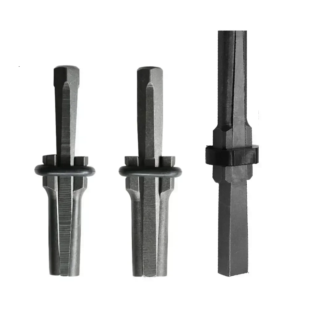 

3pcs Stone Splitting Wedges Concrete Rock Stone Splitter For Stone Rock 16 18 23mm Metal P-lug Wedges Feather Shims Hand Tools