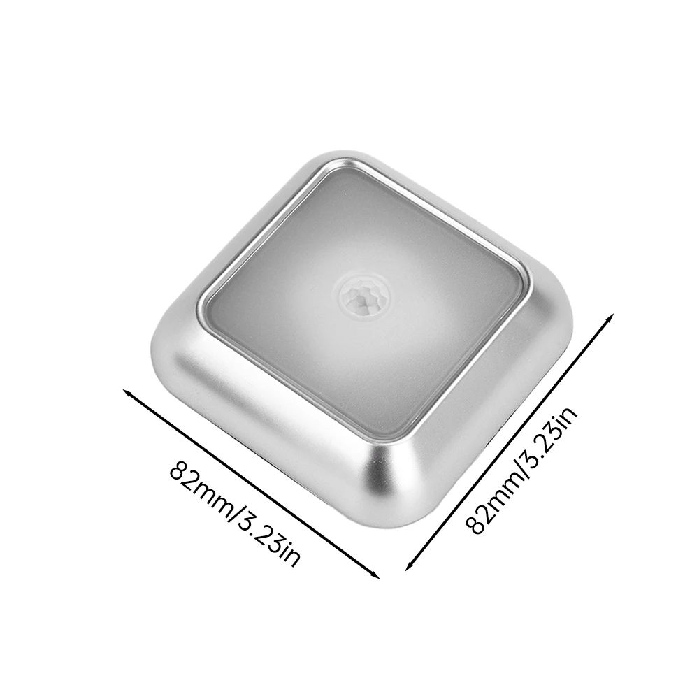 6 LED Motion Sensor ไฟกลางคืนในร่มบันไดเด็กซนแสงไร้สายไฟ LED ขั้นตอนภายใต้คณะรัฐมนตรีห้องโถงบันไดตู้เสื้อผ้าครัว