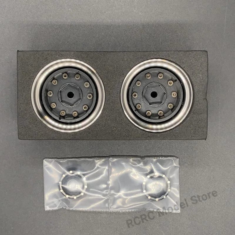 

SCALECLUB RC масштаб 1:14 грузовик металлические диски заднего колеса ступицы для трактора Tamiya 1/14 для Scania Volvo AROCS аксессуары Запчасти