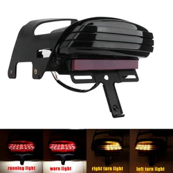 Motorcycle Rear Fender Brake Tail Light LED Turn Signal Lamp License Plate Lighting For Harley Dyna FXDF Fat Bob 2008-2017