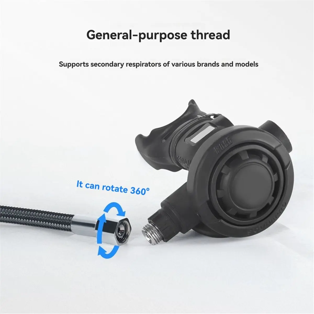T22C 65cm Diving High Pressure Regulator Hose Professional Carbon Fiber Woven Flexible Safe Scuba Diving High Pressure Hose