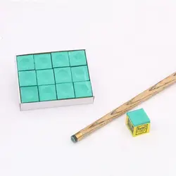 Tiza de billar de carbonato cálcico azul/verde con punta
