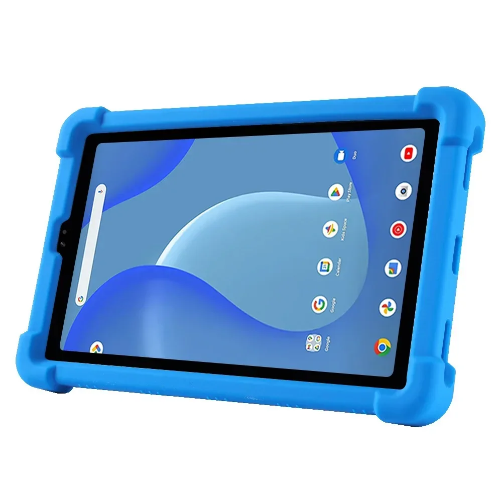 Para tablet Walmart Onn de 7 polegadas Gen 4 2024 100135924 Capa para tablet infantil, capa protetora de silicone ajustável com suporte macio
