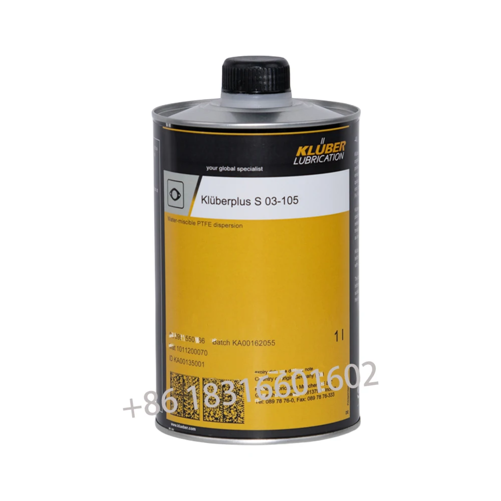 1l Kluber S03-105 Lubrication Spindle Bear Klüberplus S 03-105  be used  as an assembly aid for plastic and elastomer components