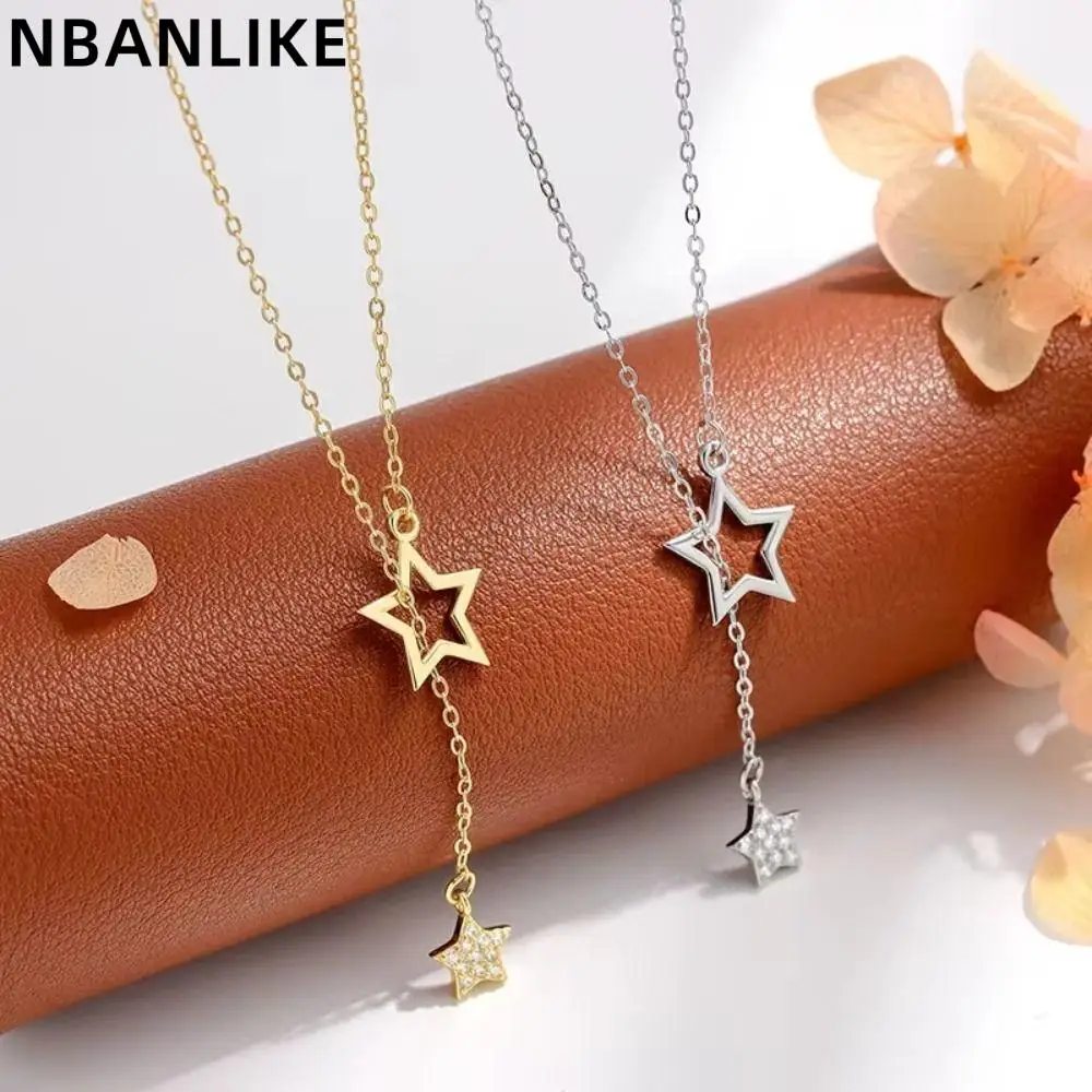 

Korean Style Simplicity Shiny Neck Accessories Star Pendant Necklaces Engagement Jewelry Gifts