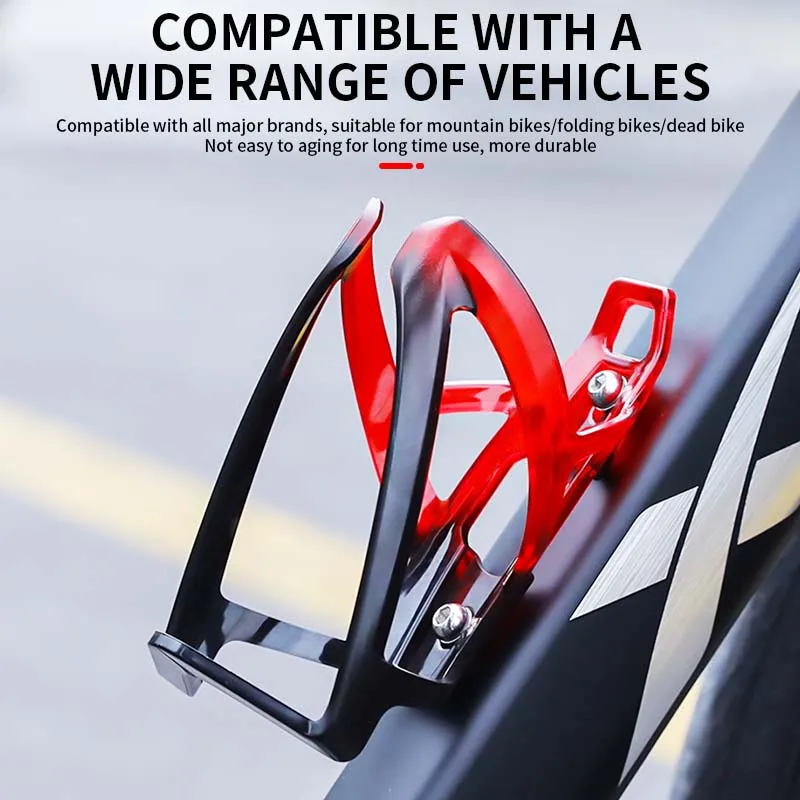 

Custom Lightweight Plastic Gradient Cycling Mtb Bicycle Bottle Cage Holder Mountain Bicycle Water Bottle Cup Holder for Bike