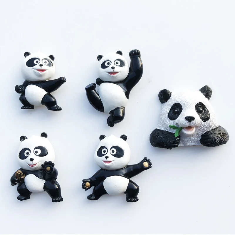 

China Kung Fu Panda Fridge Magnets Tourism Souvenir Refrigerator Magnetic Sticker Collection Handicraft Gift