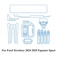 Para Ford Territory 2024 2025 Equator Sport PPF pegatina Interior transparente TPU Panel de engranaje GPS consola central película protectora