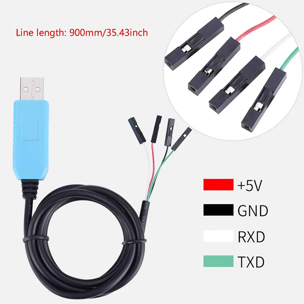 PL2303TA USB to TTL Serial Console Cable – Debug Cable for Raspberry Pi, Routers, and Microcontrollers