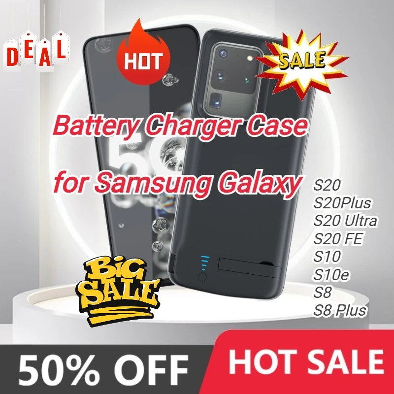 

6000mAh Battery Charger Case for Samsung Galaxy S20 Ultra Plus S20 FE S10 S10e S10Plus S8 Plus S8 Portable Extended Power Bank