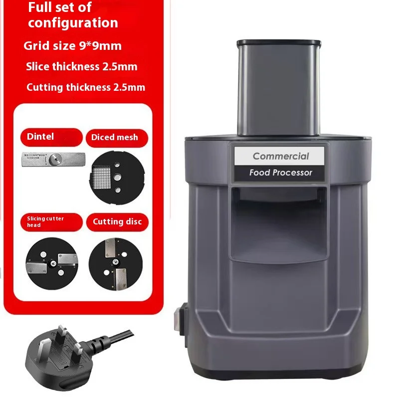 Commerciële Groente Chopper 3-in-1 Multifunctionele Elektrische Snijmachine Wortel Aardappel Slice Shred Blokjes Keukenmachine
