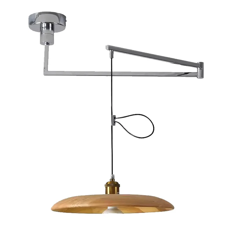 

Portable Restaurant Minimalist Modern Rocker Arm Telescopic Dining Table Bedside Chandelier