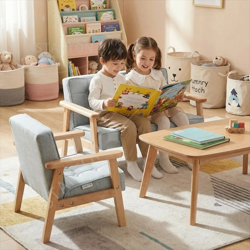 Pink Blue Sofa Toddler Couch Armchair Machine Washable Removable Cover Foam Seat Foldable Lightweight Cartoon Playroom