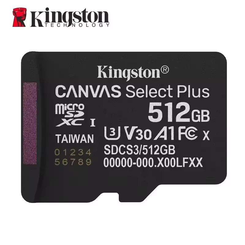 Tarjeta Micro SD Kingston de 32GB 64GB 128GB 256GB 512GB 1TB C10 A1 U1 V10 de alta velocidad, tarjeta de memoria TF para UAV, teléfono, cámara, monitor