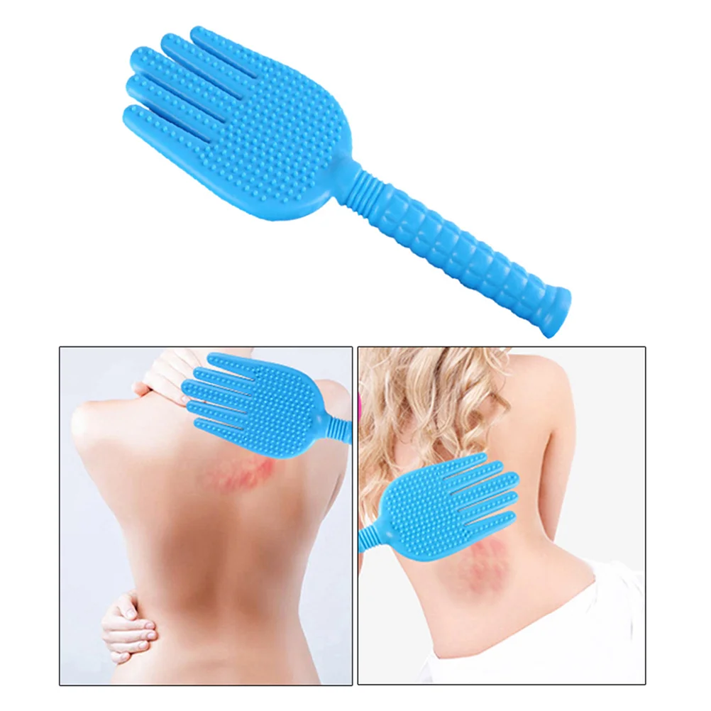 Outil de raquette de massage en gel de pton pour femme, masseur de coup de corps humain, battement de forme de main, anciers de cou, batteur de coup de battement, outils de fitness, chauve-souris