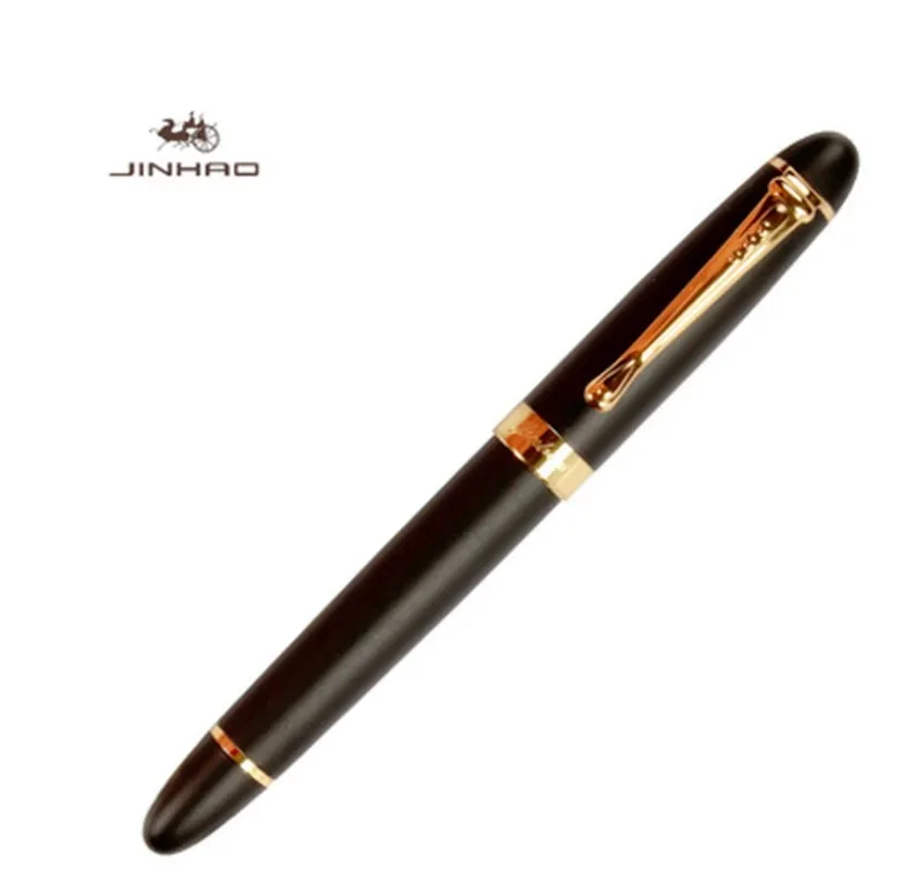 Iraurita caneta tinteiro jinhao 450, caneta tinteiro de metal de alta qualidade, nsílio de escritório, presente preto