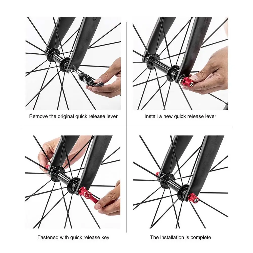 

rod Lever Locking Security Quick-release Anti Theft Wrench Hub Quick Release Bike Skewers Bicycle Skewers Wheel Accessories
