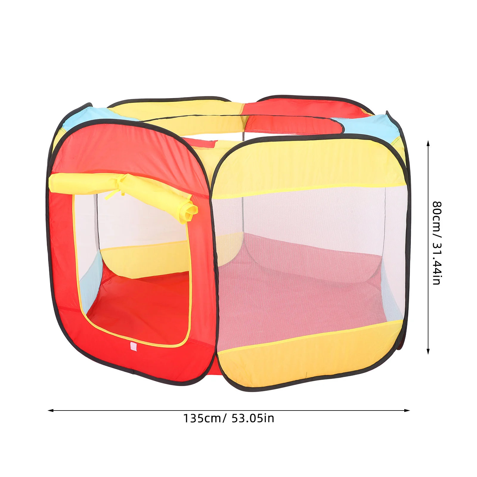 Opvouwbare mesh ballenbak speelhuisje pop-up box ademende kindertent binnen buiten peuter speelhuis tuin verjaardagsfeestje